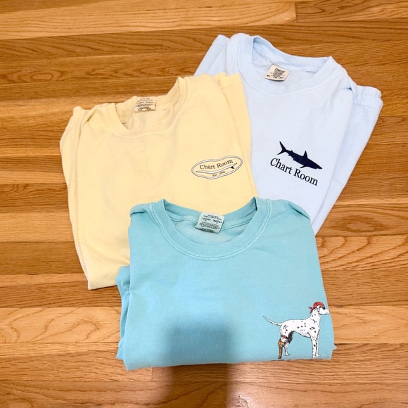 Comfort Colors Other - Men’s T-Shirt Bundle—Comfort Colors Men's Shirts - Yellow, Light Blue, Aqua